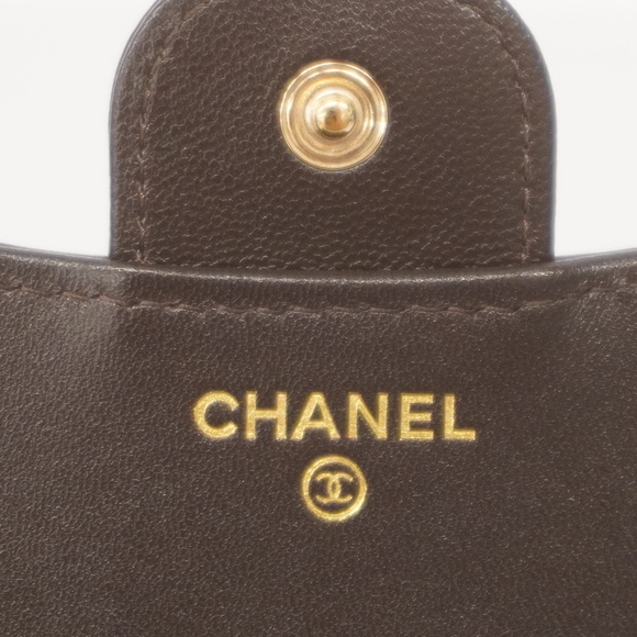 CHANELAuth  Matelasse Tri-fold Wallet Gold Metal Fittings Women's Lambskin Wall - Picture 4 of 10